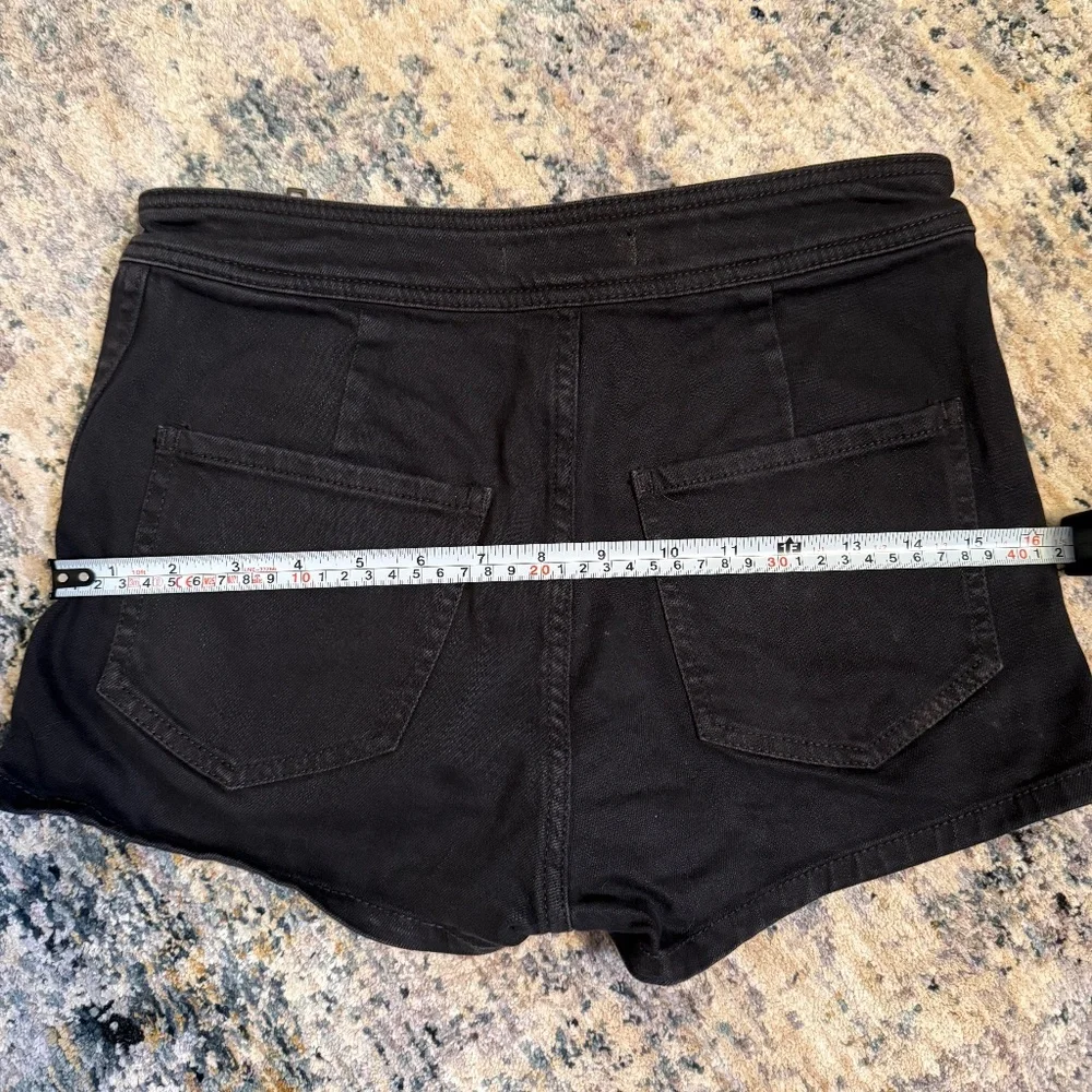 Free People Be Mine Black Denim Short W26